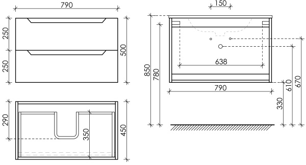 Тумба под раковину Sancos  Norma 2.0 NR2.080W белый глянец